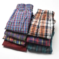 

Wholesale Quality %100Cotton boxer men short Underwear Fashion striped Boxer Short