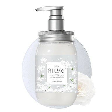 

Ailke Brand Rose Skin Care Bath Gel Deep Cleansing Moisturizing Body Wash Whitening Shower Gel for Black Skin