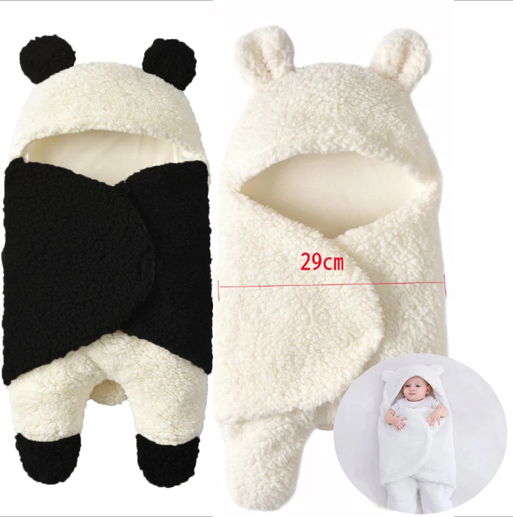 

Thick sherpa fleece manta para bebes baby swaddle blanket wrap newborn sleeping bag, Custom color