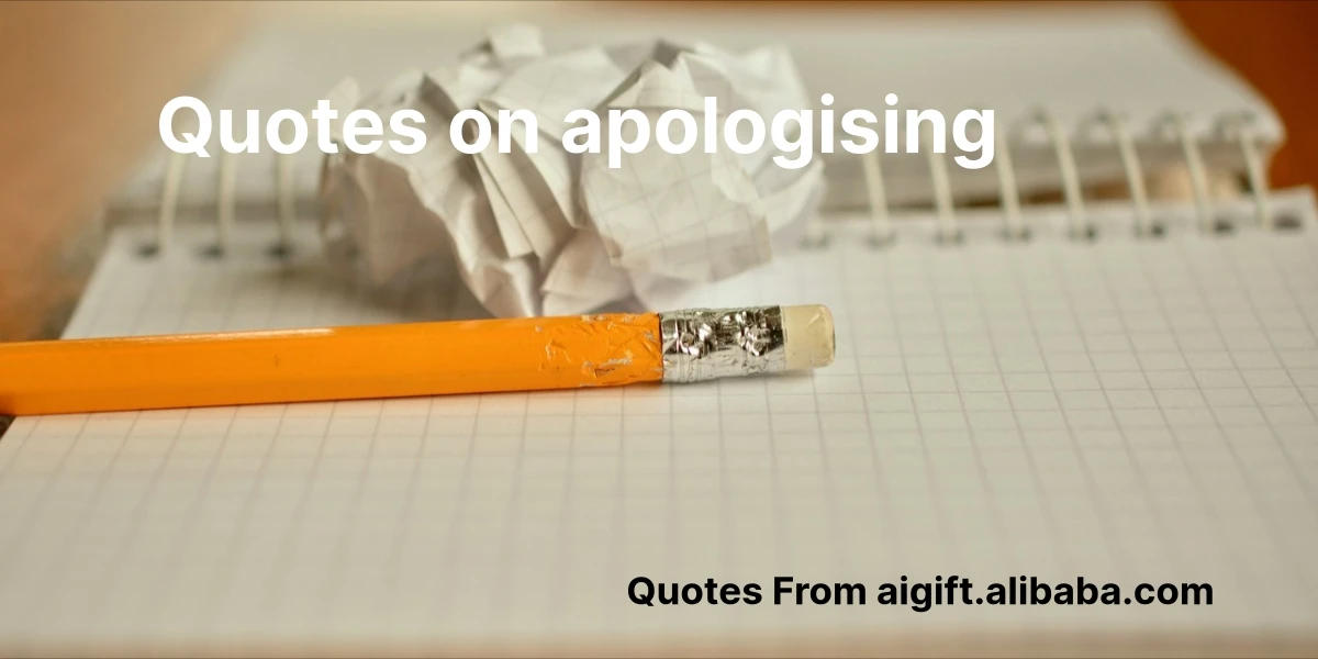 quotes on apologising