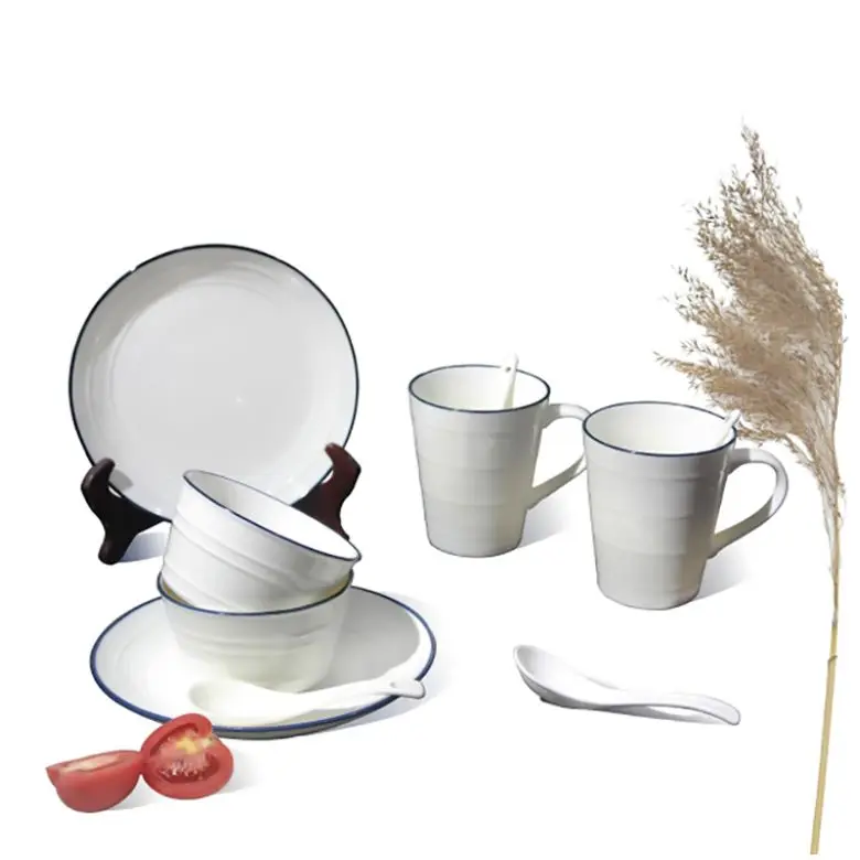 

Best Price Contracted Delicate Plates Set Dinnerware Sets Porcelain, Customized color