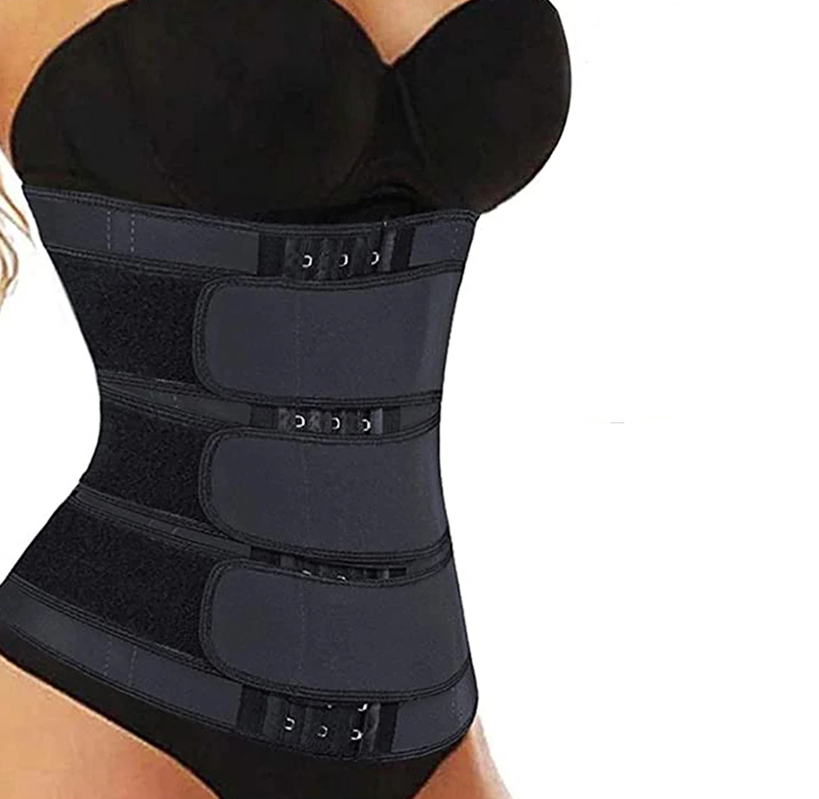 

TENNEIGHT Womens Body Shaper Custom Tummy Trainer Plus Size Adjustable Slim Belt Exercise Waist Trimmer, Black/blue/yellow/purple