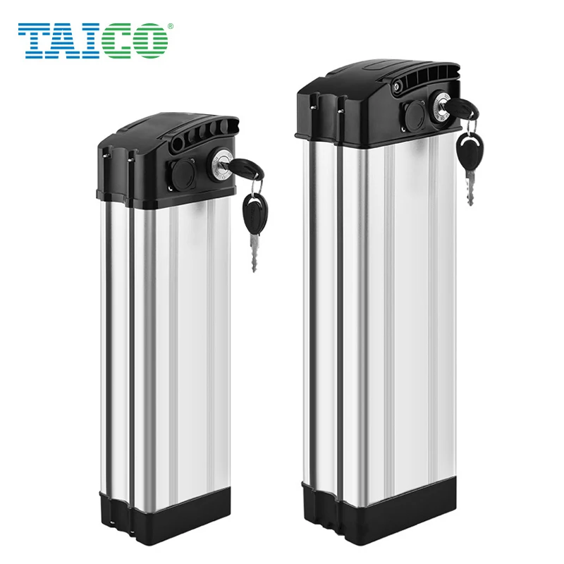 

High Capacity Silver Fish Case Ebike Batteries 48V 20Ah 18650 Lithium Ion Electric Bicycle Battery For Downtube Hailong Ebike Ba