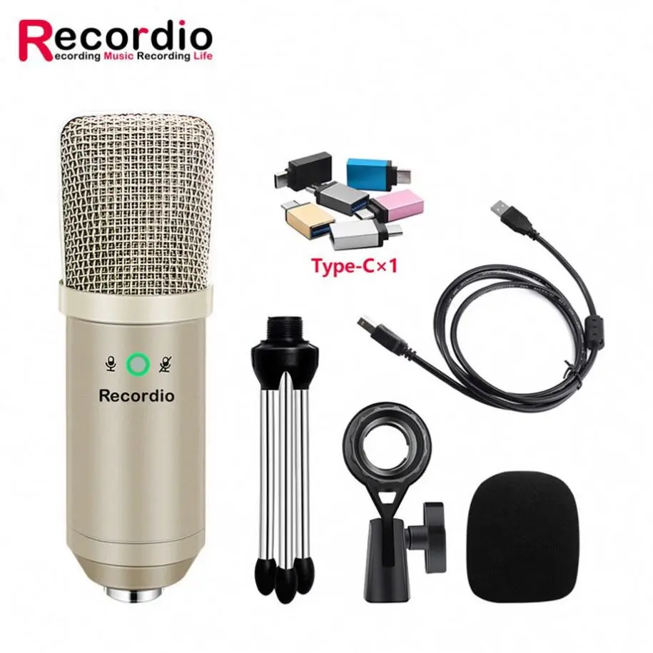 

GAM-U08 Plastic Singing Microphone With High Quality, Black,champagne