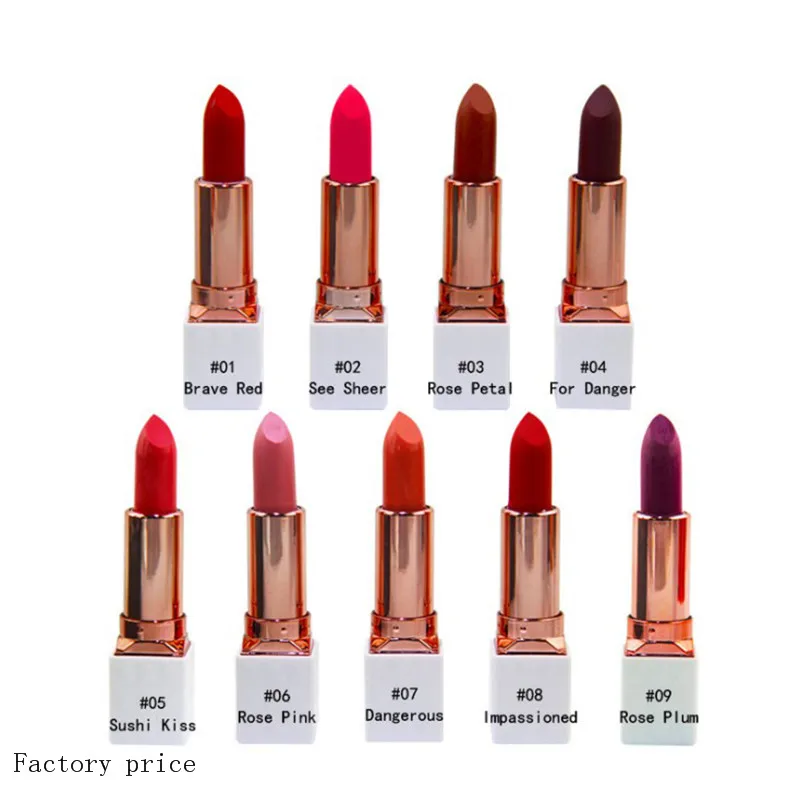 

2020 luxury fashion long lasting private label waterproof lipstick