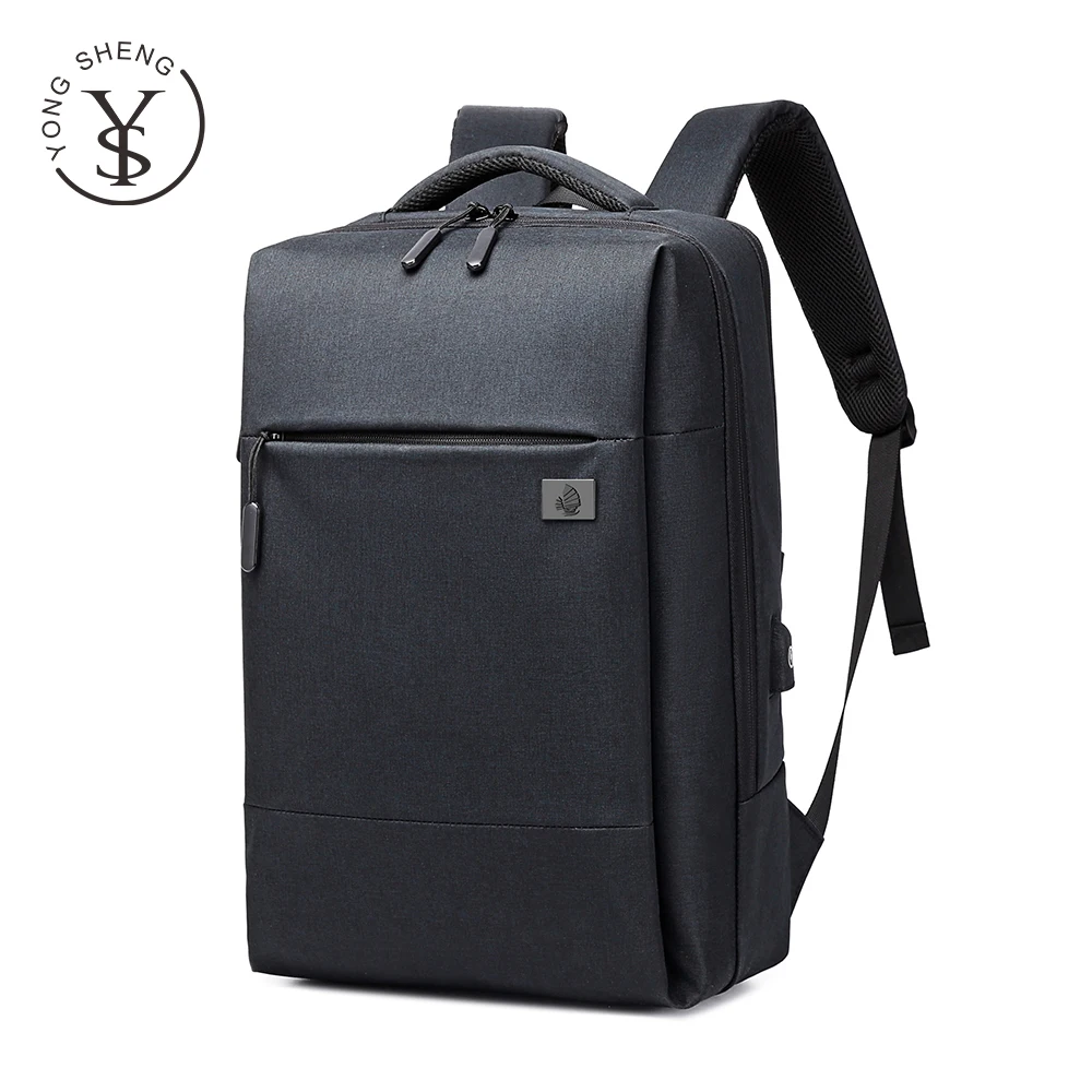 

Men Waterproof black backpack Smart USB Charging Business Laptop Bag Backpack hiking trekking backpack sports climbing, Black gray