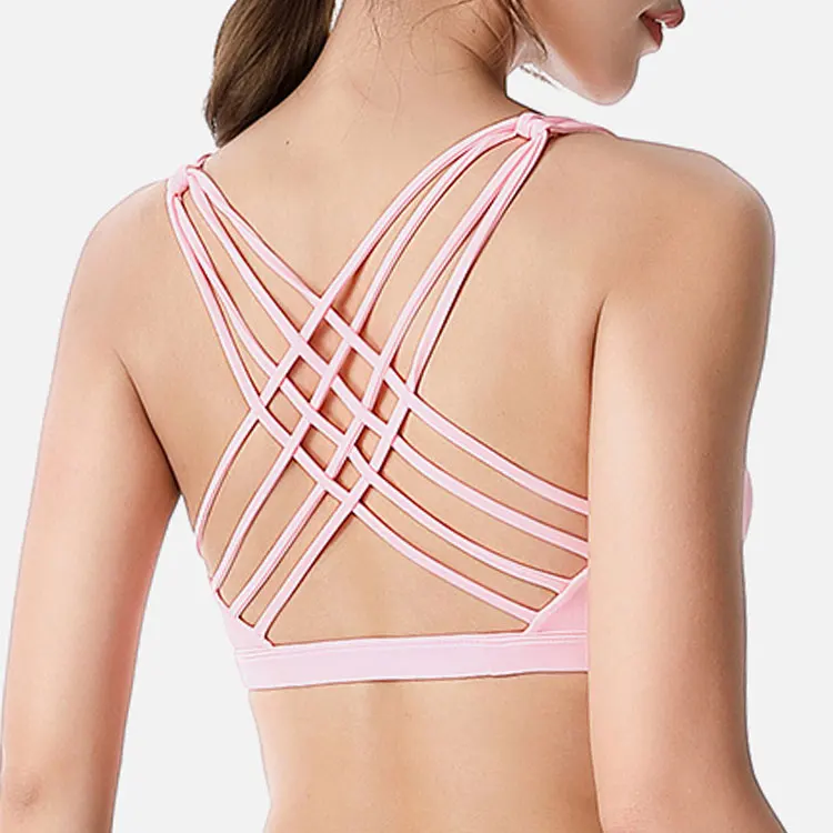 

Best Selling Women Back Strappy Sexy Gym Sports Bra Yoga Top