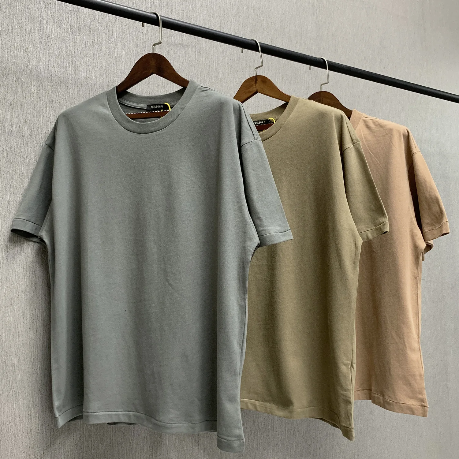 

Kanye West Season 6 T Shirt Blank Tshirt Custom LOGO Oversized tee Shirt Pure Cotton Yeezy T Shirt