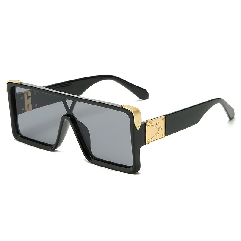 

2021 Wholesale Custom Big Square Oversize Shades Street Shot Sunglasses Men Women