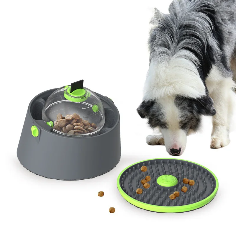 

Dog Slow Feeder Bowl Puzzle Food Dropping Ball Licking Mat Dog Feeding Bowl Toy Training Interactive Pet Feeder Hot Pet Supplies