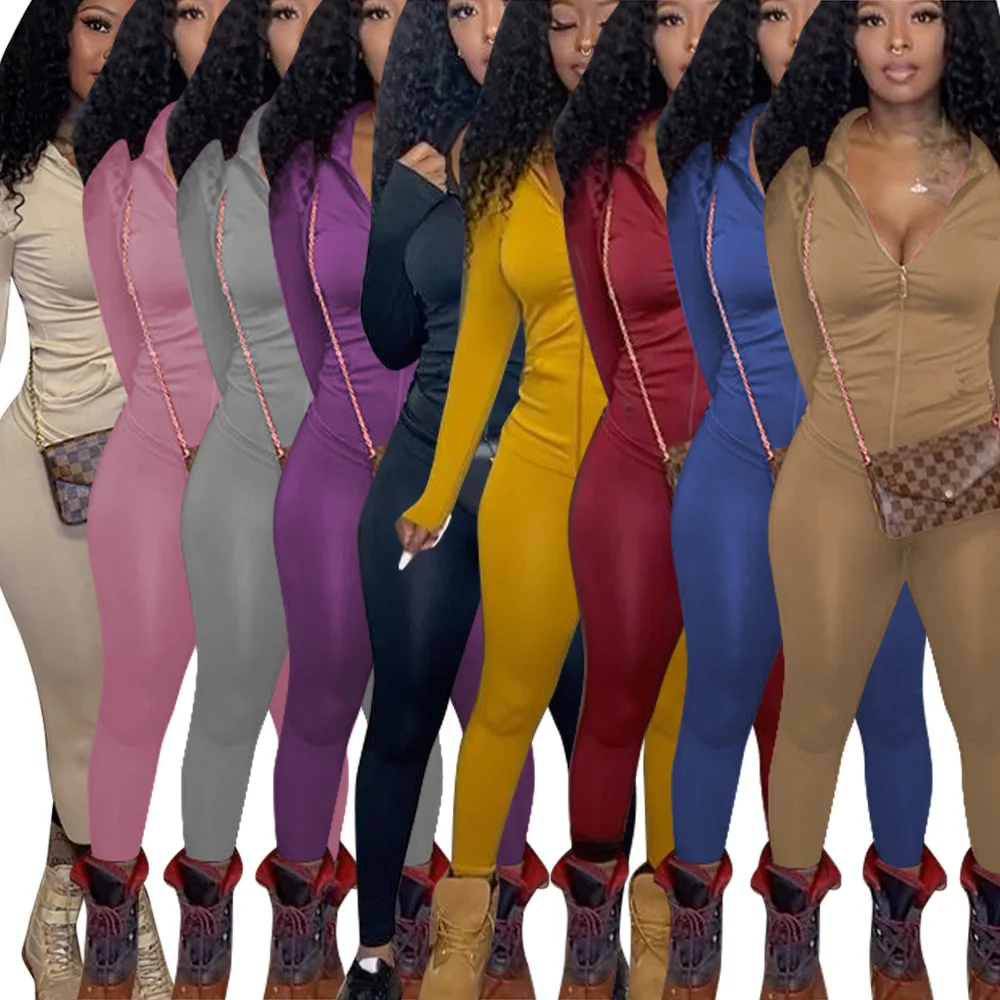 

2020 Outfit Girls Yoga Winter Two Piece Set Women Clothing Jogger Set Wholesale Jogging Suits Sets Tracksuit