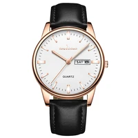 

leather strap mens watch luxury minimalist sport wrist watch