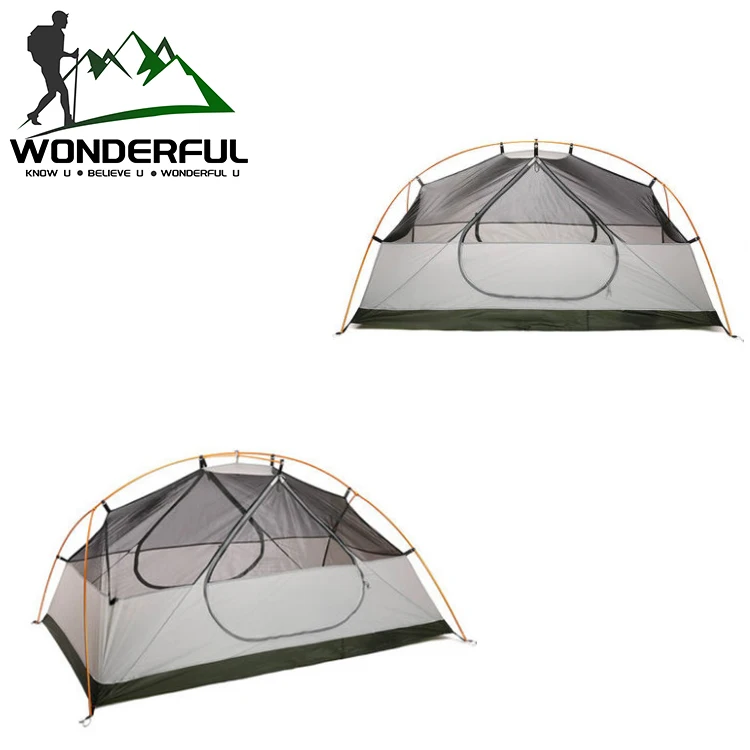 

Aluminium Alloy Oxford Cloth Outdoor Pole 2 Person Double Layer Ultra Light Waterproof Rain Proof Tent