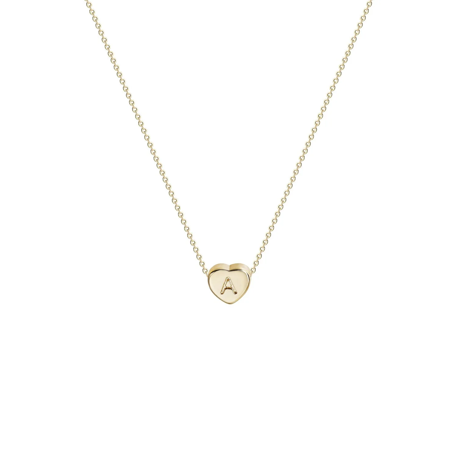 

Initial Heart Necklace 14K Gold Filled Handmade Dainty Personalized Letter Heart Choker Necklace Gift for Women Necklace Jewelry