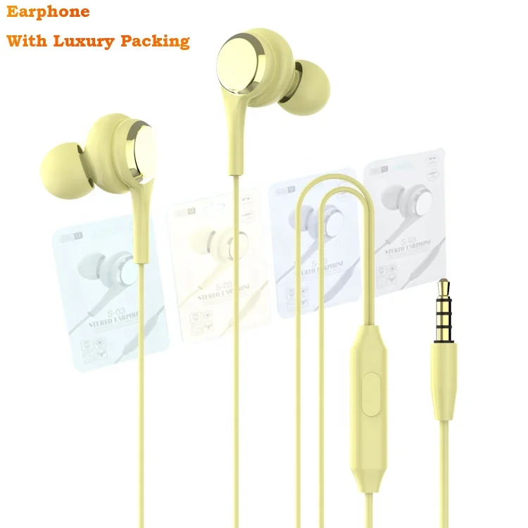 

brightside wholesale distributor agent on sale high quality 3.5 mm wired mobile phone earphones wired