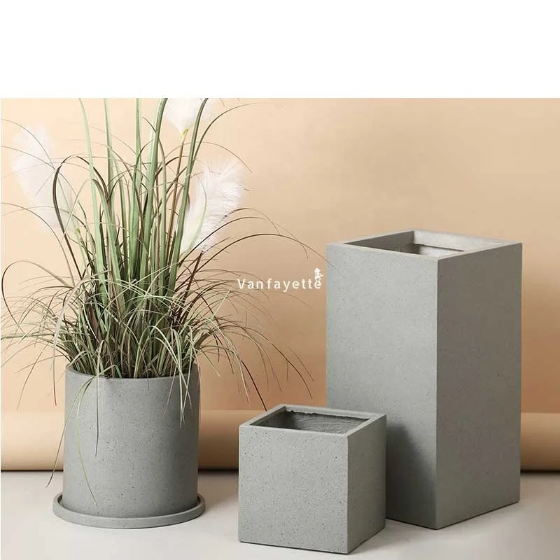 

20" High Extra Large Plant Pots for Trees Floor Plant Stand Outdoor Planters Pots Outdoor Ceramic Plant Pots without Saucer, Optitional