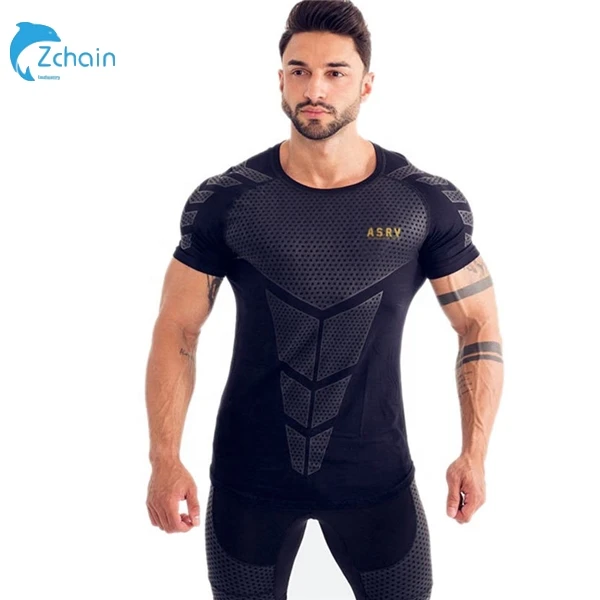 

Drop Shipping T-Shirts Mens Men's Casual Fashion Slim Fit T-Shirt Man Sports Breathing Exercise Outside