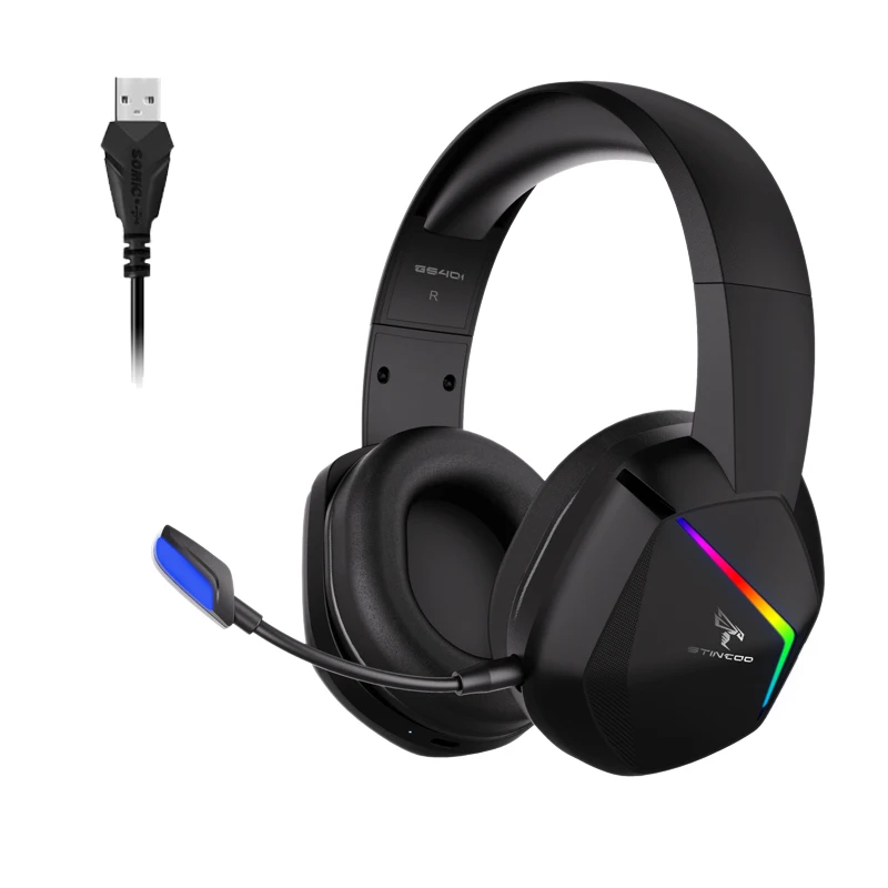 

Somic Gs401 Usb Interface 7.1 All-Round Surround Sound Boat Headset Studio Headphone, Black