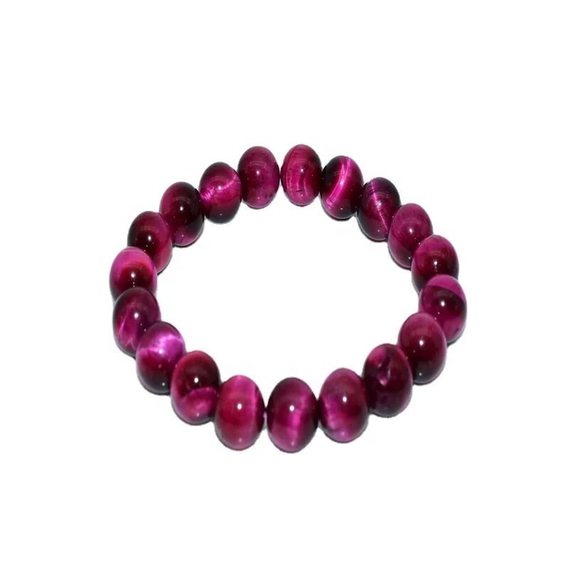 

NAPOLN Natural Stone Beads High Grade 4/6/8/10/12/14mm Rose Red Tiger Eye Bracelet