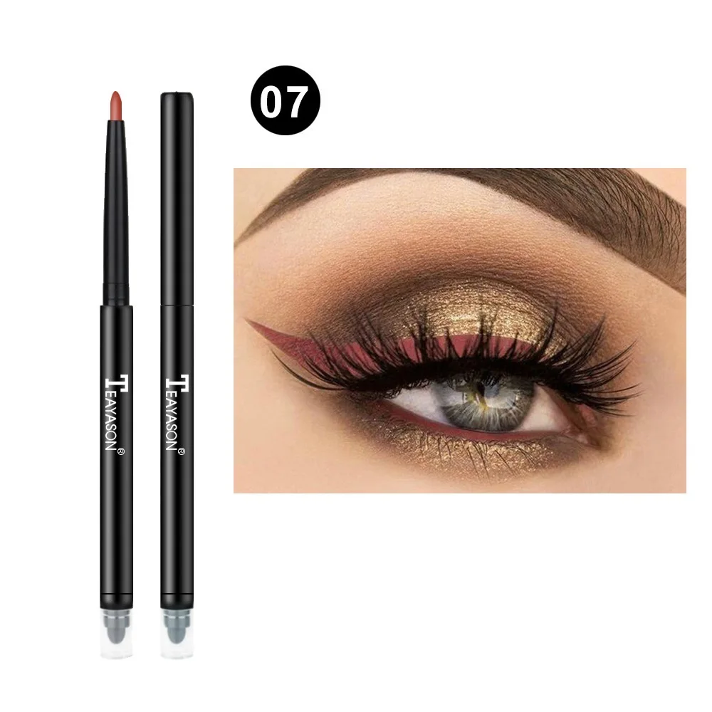 

Queena Eyeliner Private Label Gel Pencil colorful Customize Eye Liner Waterproof eyeliner, Natural coloful