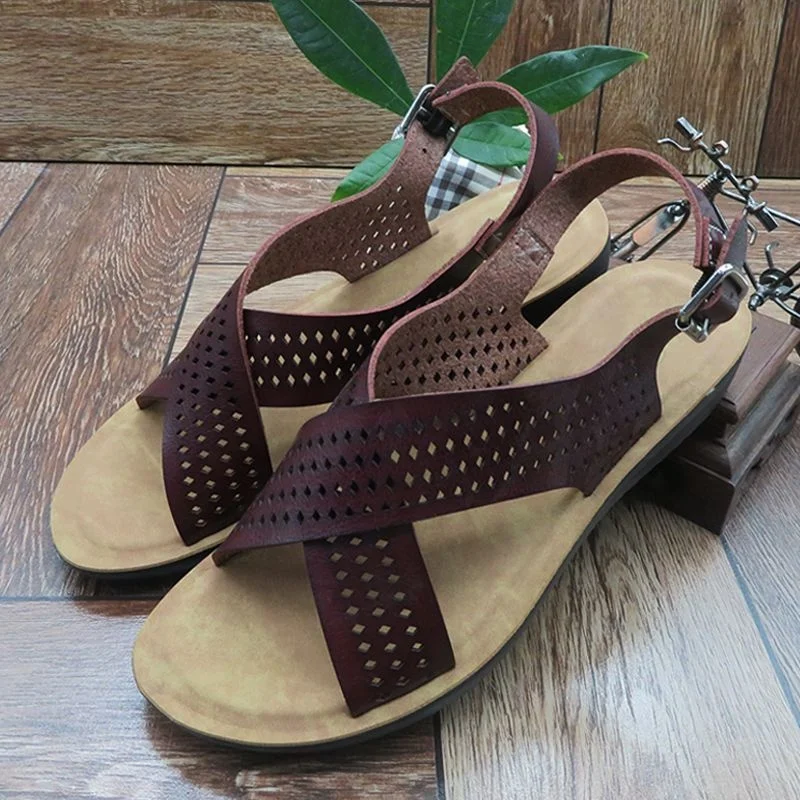 

Yetiskin Male Sandals Produsen Men'S Sandale De Plage Pour Homme Leather Sandals Enormi Estampado Somer Rasteirinhas Pointures, Chic sandale de luxe