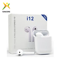 

Wholesale earphone i12 tws earbuds noise cancelling wireless earphones with factory direct sale price