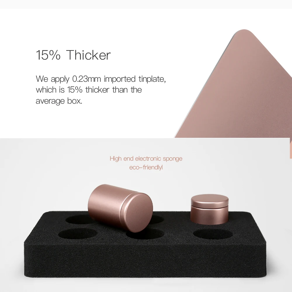 
New Design Food Grade Chocolate Coffee Cookies Rectangular Tin Box with 6 Tin Canisters 