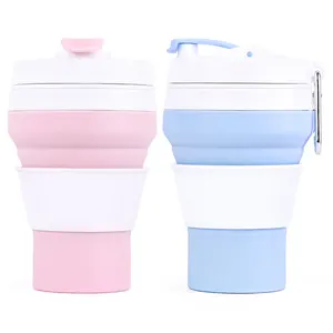 Image of Wholesale Portable Silicone Retractable Collapsible Drinking Coffee Cup