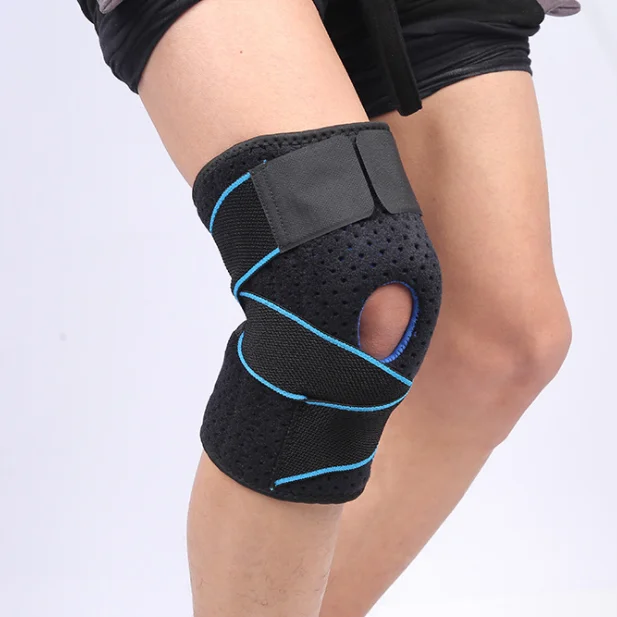 

In Stock EVA Power Lift Force Tool Joint Adjustable Spring Knee Brace Protection Support Pads, Red grey orange blue green