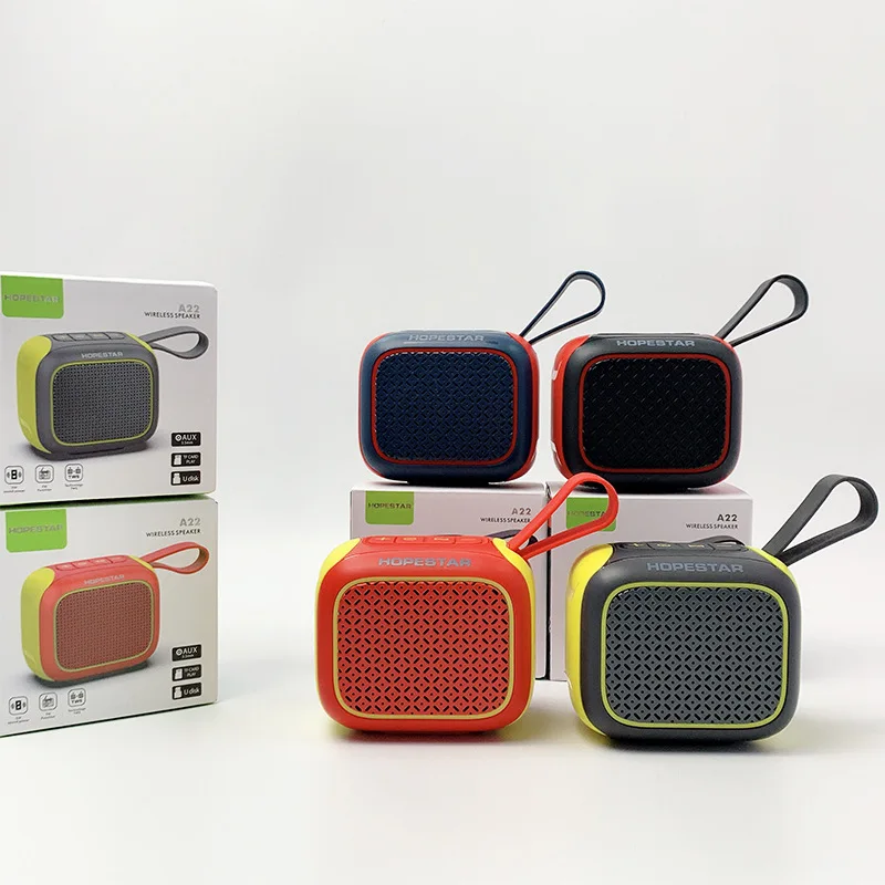 

2021 wholesale Hopestar A22 am/fm portable radio subwoofer stereo mini Speaker For Outdoor