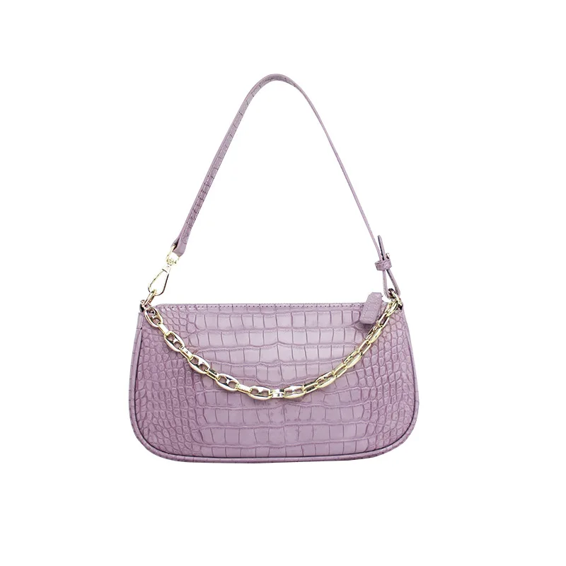 

Westal 8009 ladies underarm baguette small bag female casual messenger shoulder bag luxury clutch handbags for women, Purple,yellow,black