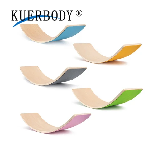 

Wholesale Birch Wood Yoga Secure Kids Desk Surf Electronics Balance Board, Customized color