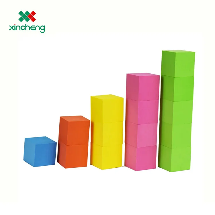 2020 High Quality Multicolored Custom Funny Soft Foam Cube Blocks For