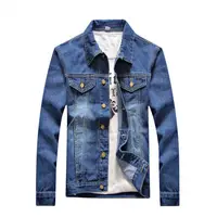 

2019 Autumn Mens Fashion Slim Jacket Plus Size Denim Jacket