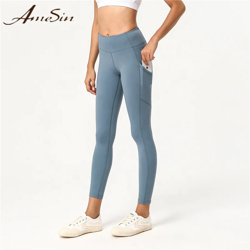 

AMESIN Heart Shape Butt Buttery Soft Brushed Recycled Yoga Pants OEKO-tex Activewear Dropshipping Fitness Yoga Wear, Light blue, dark purple, black, dusty pink