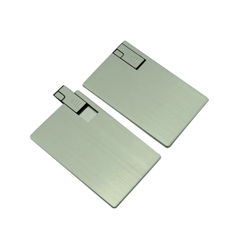 

Logo Printing Aluminum Card USB Credit Card Flash Drive 32GB 64GB