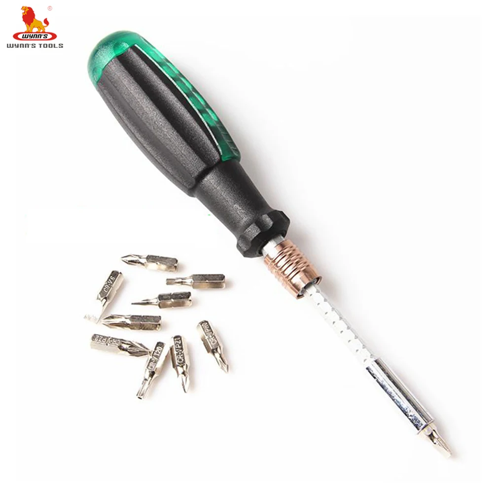 Wynns tools 12 in 1 retractable mini slotted phillips torx magnetic screwdriver