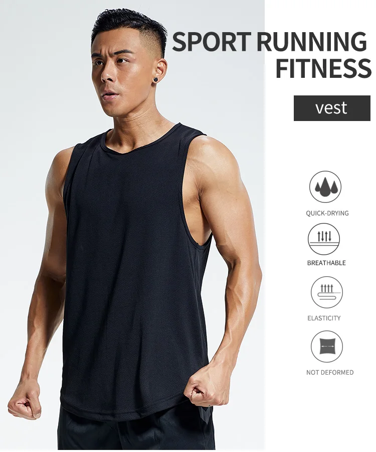 Online Shopping Men Gym Sleeveless Shirt Male Vest Tank Tops Plus Size Breathable Loose Fit Tank Tops Men - Buy Tank Top Loose Fit,Men Gym,Mens Athletic Tops Product