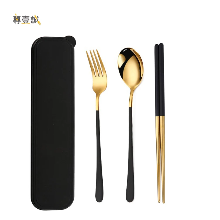 

Rose gold korean cutlery set portable stainless steel cutlery for custom metal chopsticks chopsticks and spoon set