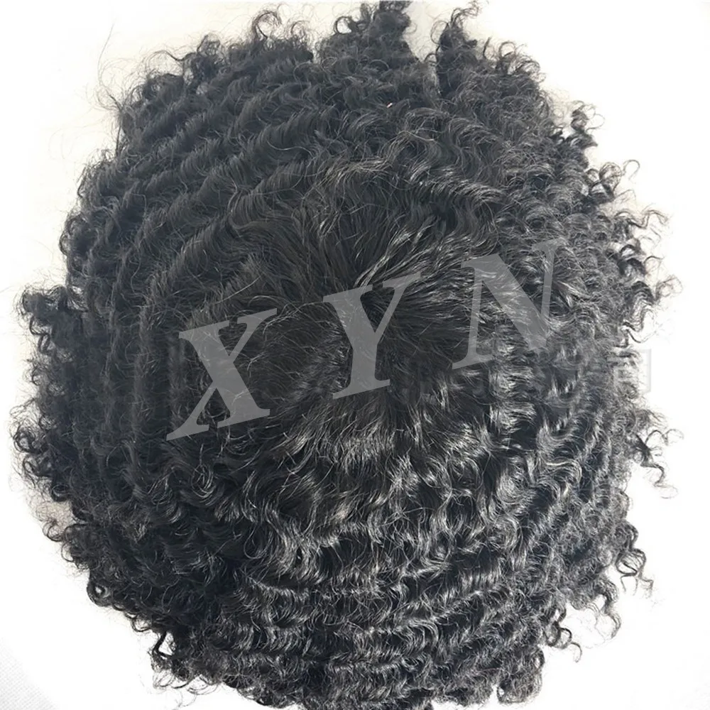 

Afro Wave Men Toupee Black People Human Hair Wig Afro People Hair Wig New Style Wave Texture Men Unit