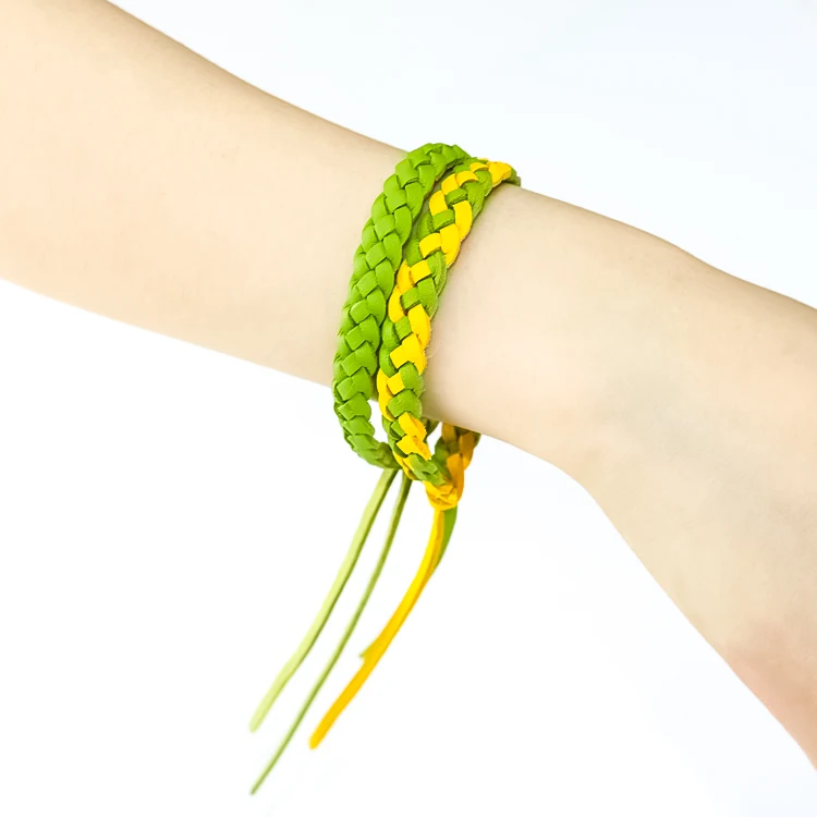 

Hot Selling Fashion Waterproof Leather Mosquito Repellent Wristband