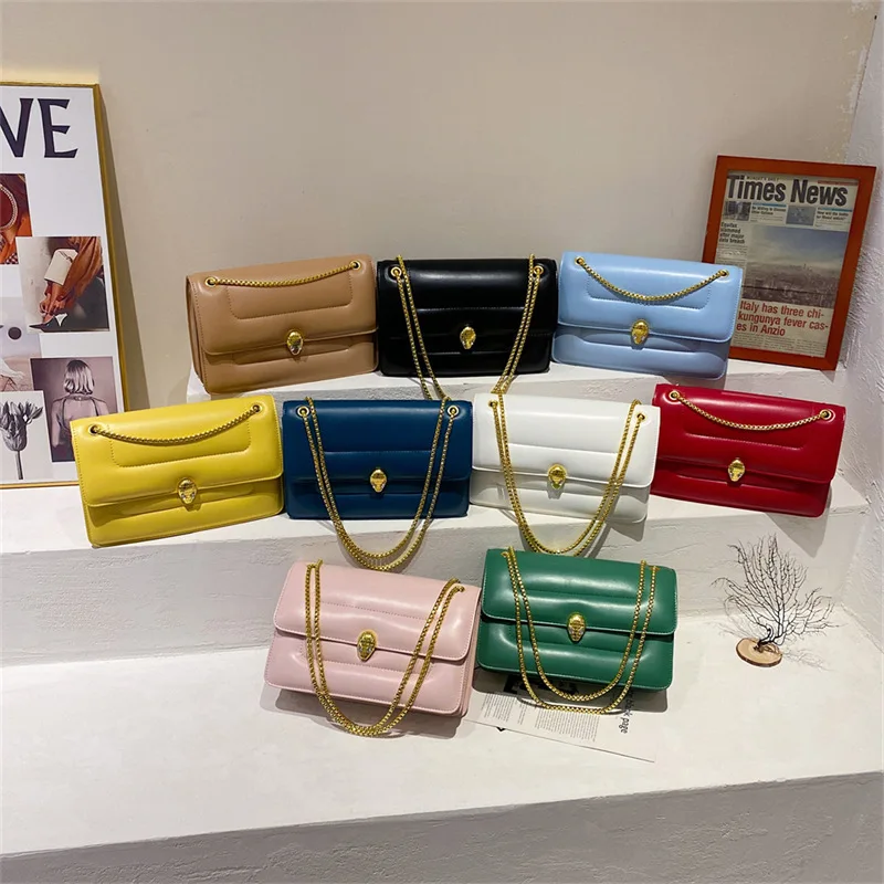 

2022 spring new net red soft leather chain bag versatile fashion women's bag