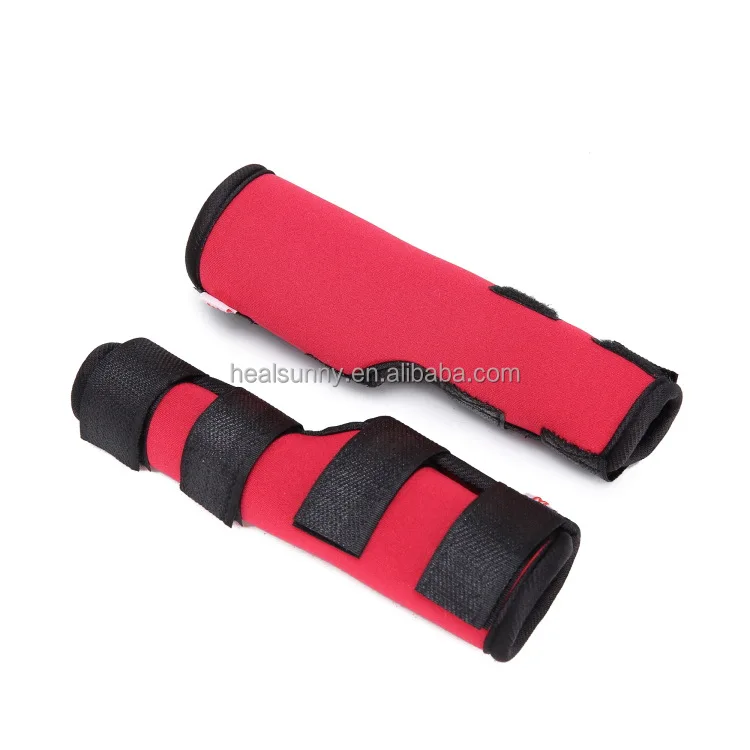 

Injury Recover Leg Hock Knee Pads Dog Support Brace Pet Joint Wrap Breathable Dogs, Black red blue