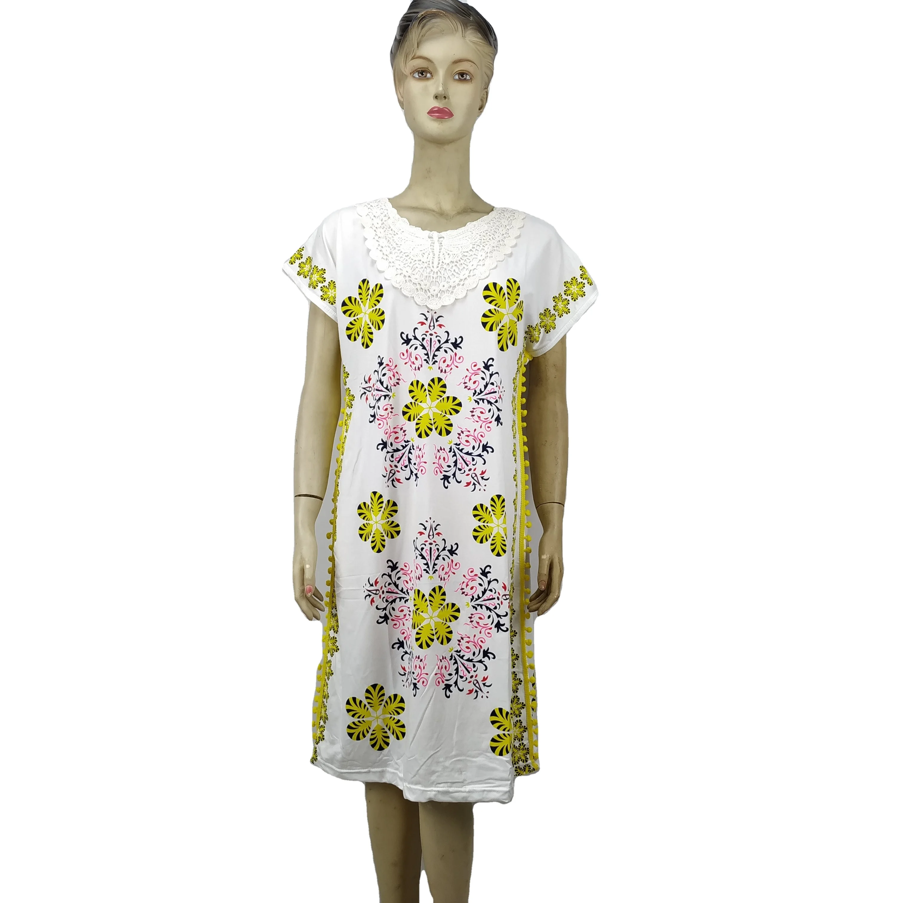 

Women Sleepdress Comfortable fabric light upper body easy to dry Home Wear Knee Lengt Pyjamas neckline new craft Rayon Pajamas