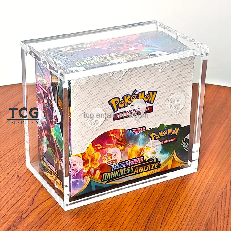 TCG Factory Wholesale Acrylic1St Edition Pokemon Booster Box Acrylic Case 36 Packs Sealed Wotc English Card  Display