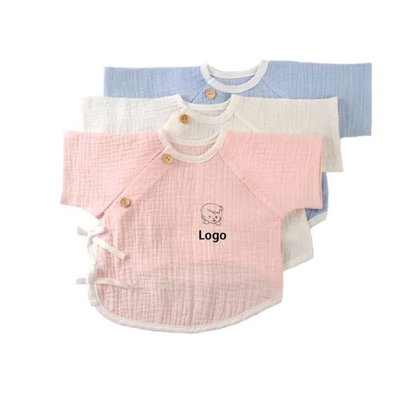 

2019 Customized New Style Organic Cotton Newborn Baby Tops