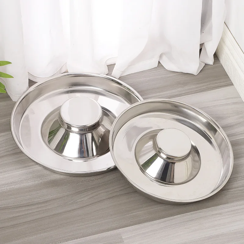 

Wholesale stainless steel portable dog food bowl pet slow feeder Puppy Slow Down Eating Feeder Dish Anti-Choking Pet Feeder