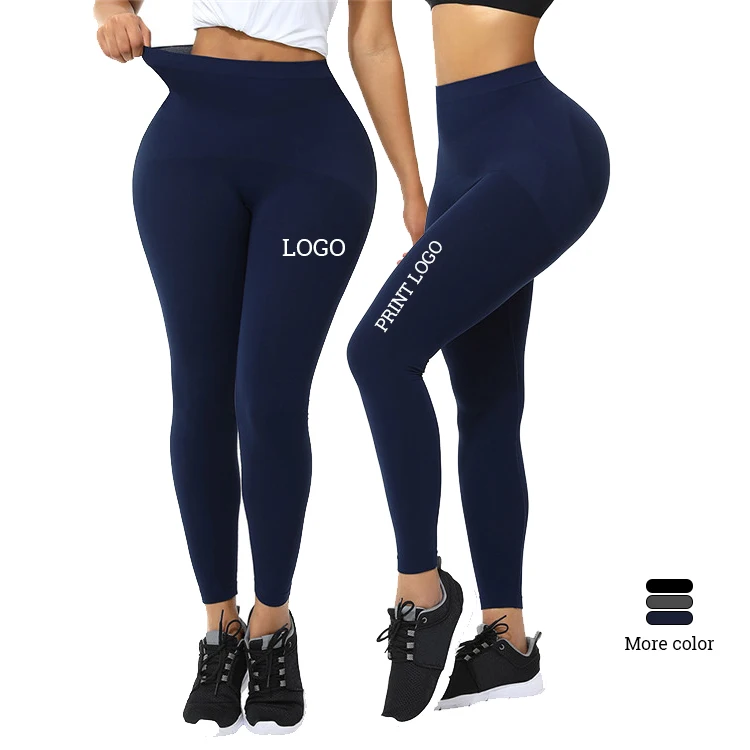 

Custom Logo Compression Seamless Yoga Pants High Waist Tummy Trimmer Fitness Yoga Pants Leggings
