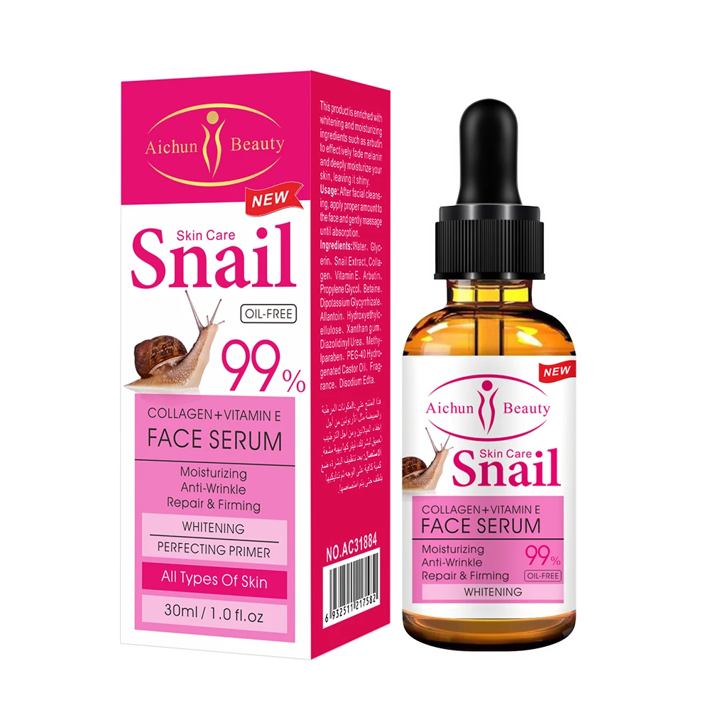 

Best Skin Care Collagen Snail and Vitamin E Moisturizing Anti Aging Face Serum For All Skin 30ml