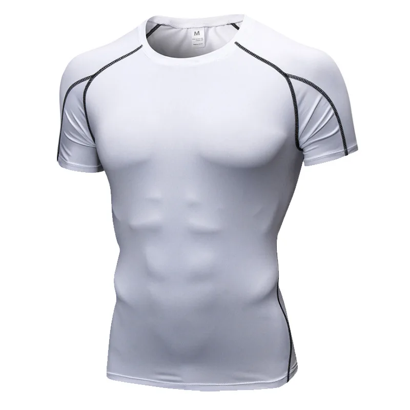 

Factory Price New Type Fitness Clothes Men's Slim Fit Sports T-shirt Breathable Men's T-shirt, Accept custom made color